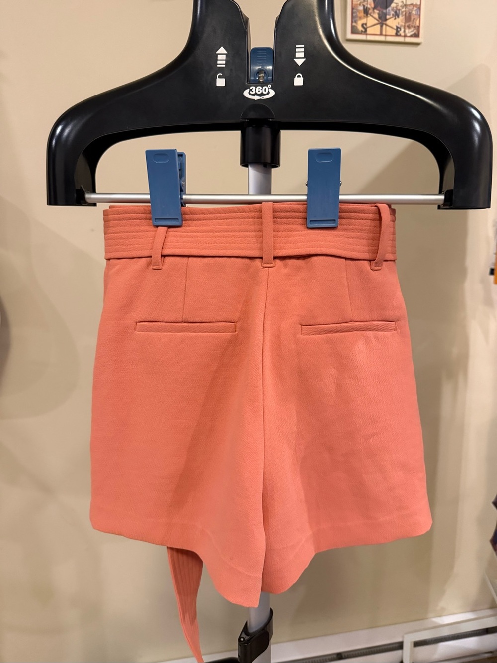 Wilfred Coral High-Waist Belted Shorts - Picture 2 of 5